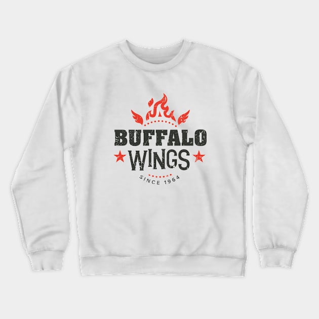 Buffalo Wings Since 1964 Crewneck Sweatshirt by SilverfireDesign